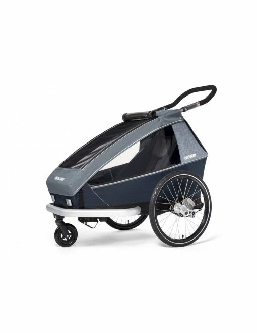 Croozer Kid Vaaya 1 - Fahrradanhänger Für 1 Kind- Graphite Blue -Fahrräder Verkaufsladen croozer kid vaaya 1 graphite blue