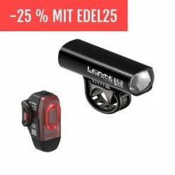 Lezyne Hecto Drive Pro 65 + KTV Drive Beleuchtungsset - StVZO Zugelassen - Schwarz
