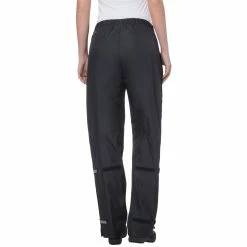 Vaude Fluid Full-Zip Damen Regenhose/ Schwarz -Fahrräder Verkaufsladen vaude womens fluid full zip pants black3 839414